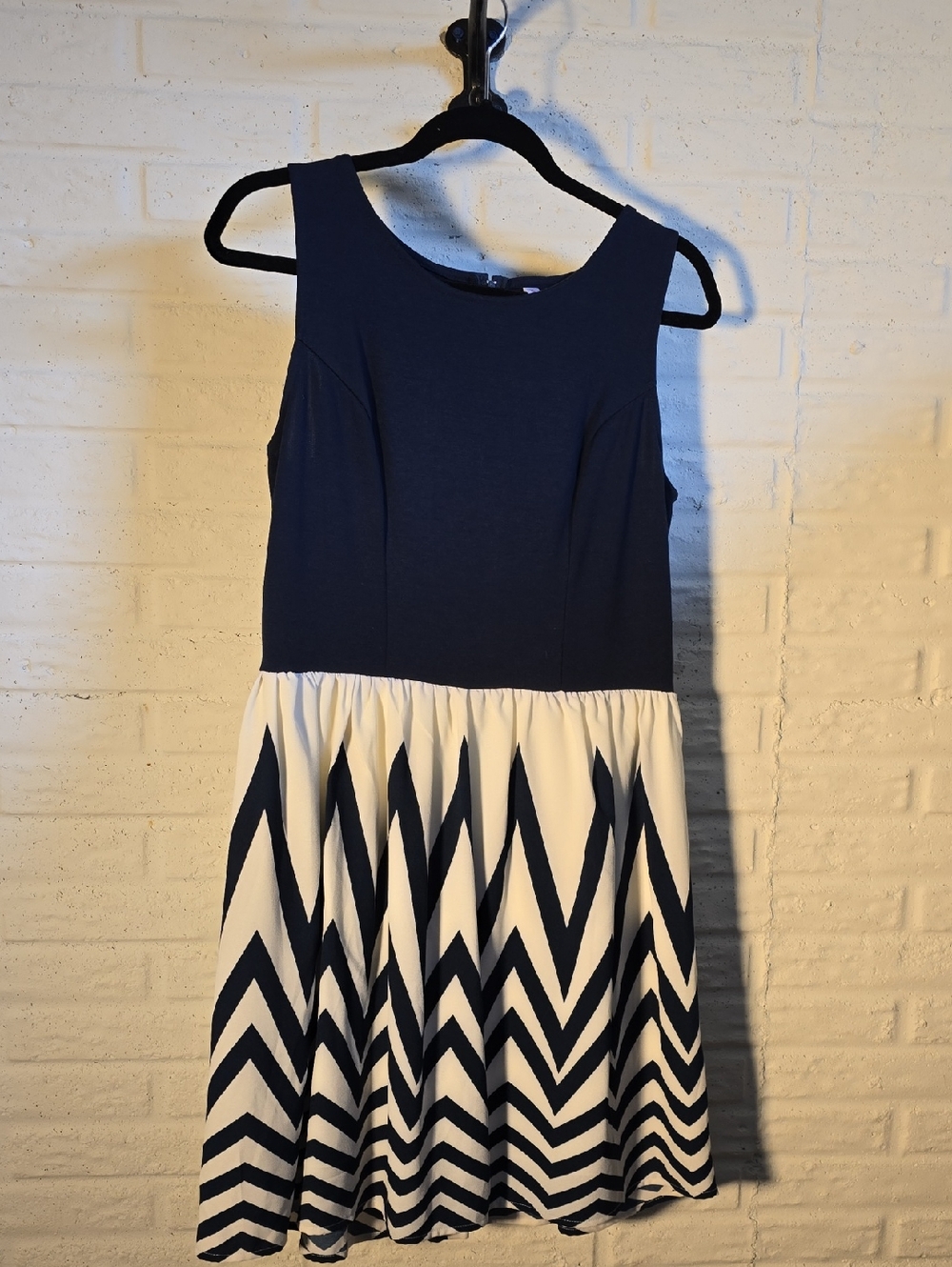 Xhilaration Dark Blue Top with Pink Tag